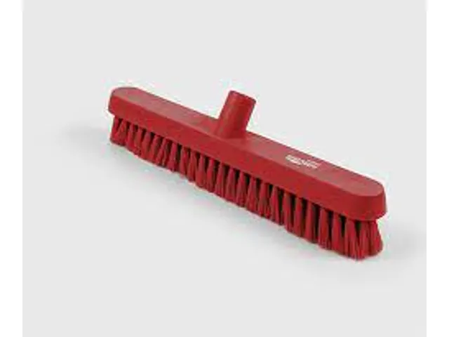 Veegbezem Kunststof 39cm Rood doos 4 stuks
