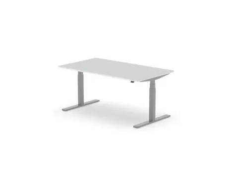 Elektrisch ihv bureau,HxBxD 650-1310x1600x900mm,blad wit