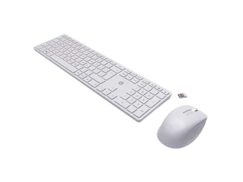 650 Draadloze Toetsenbord- En Muiscombinatie (Wit)