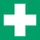 Pictogram bordje Djois EHBO 200x200mm groen
