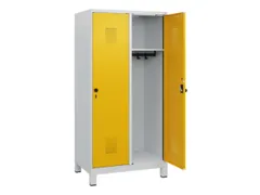 schoollocker,HxBxD 1630x800x500mm,2vak,vak B 400mm,draaigrendel,voeten