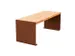 Banc d'extérieur L1200mm 3 lattes chêne clair/rouille