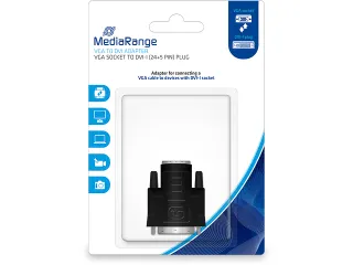 Vga naar Dvi Adapter 24+5 Pin MRCS172 zwart - 1