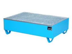 Systeem-Opvangbak 2x 200l Blauw 215l 360x 1200x 800mm Rooster
