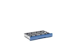 scheidings-/vakkenwanden,15vakken,v. front H 100/125mm