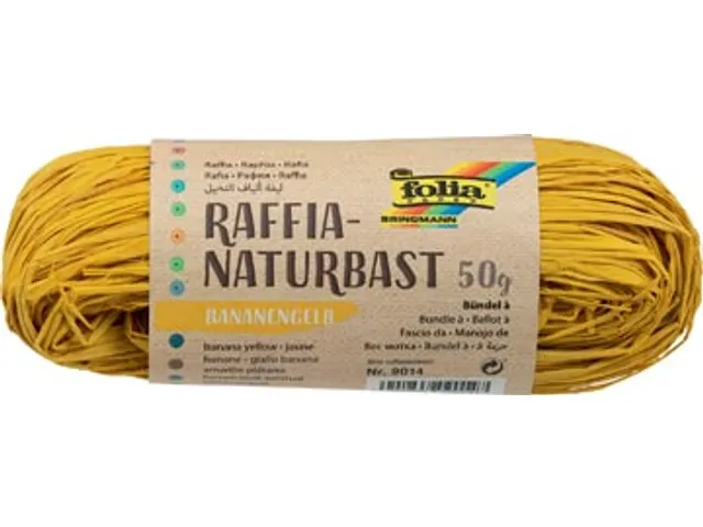 Raffia Donkergeel