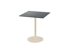 bistrotafel,HxBxD 730x700x700mm,rechthoekig,schotelvoet zandkleuren