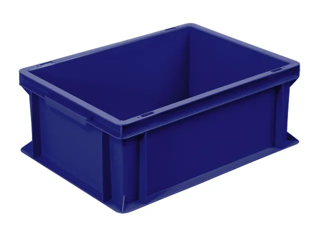 Euronorm Stapelkrat 170x400x300mm 16liter Gesloten Blauw