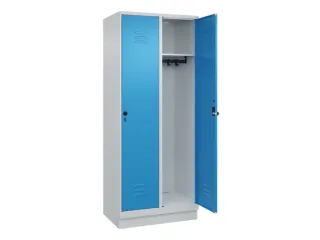 locker,HxBxD 1950x800x500mm,2vak,vak B 400mm,draaigrendel,sokkel - 2