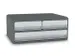 Ladenkast CEP MooveUp A4 plastic 2 lades lichtgrijs/donkergrijs