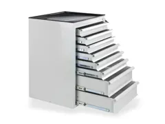 ladekast,HxBxD 900x710x550mm,8lade(n),volledig uittrekbaar