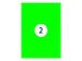 Gekleurde Etiketten 210x148mm Fluor Groen 42123