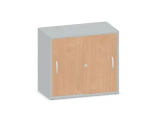 Schuifdeurkast 720x800x430mm Romp Lichtgrijs Decor Front Beuken - 1