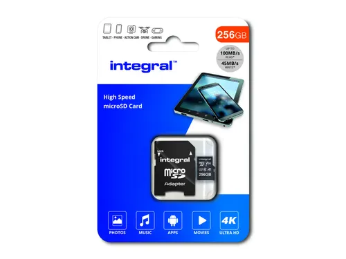 Geheugenkaart Integral microSDXC 256GB
