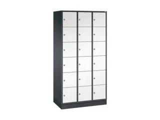 lockerkast,HxBxD 1950x920x500mm,3x6vakken,cil.-slot,sokkel - 2