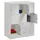 lockerkast,HxBxD 1187x900x500mm,3x3vakken,RAL7035,front RAL3000