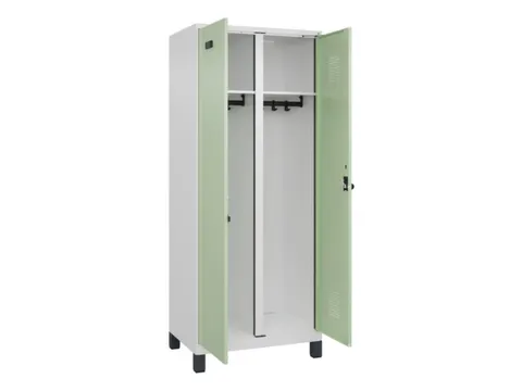 locker voor scheiding van kleding,HxBxD 1950x800x500mm,2vak
