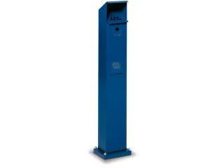 Combi-asbakstaander Vierkantvormig Blauw 2/5 liter 1150x180x150mm - 1