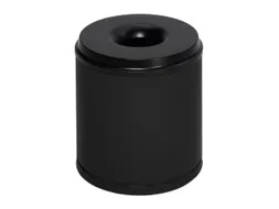 prullenmand zelfblussend 30 liter HxØ 390x375mm kop zwart
