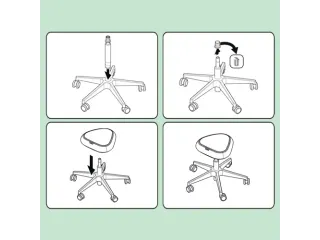 Zitkruk Leitz Ergo met wieltjes en comfortzitting 600x460x600mm zwart - 9