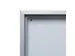 Vergrendelbaar notitiebord Indoor Slim 6xA4 met Schuifdeuren Zilver