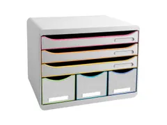 Ladenbox 6 Laden STORE-BOX MAXI wit/harlekijn/wit