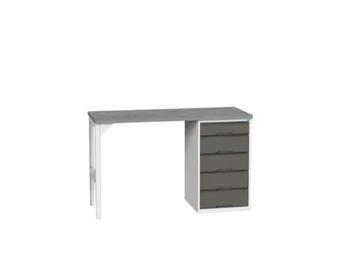 werkbank,HxBxD 930x1500x600mm,linoleumblad,2voeten/1container