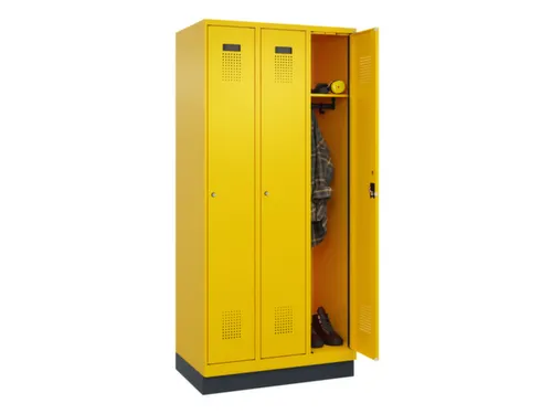 locker,HxBxD 1950x900x500mm,3vak,vak B 300mm,cil.-slot,sokkel