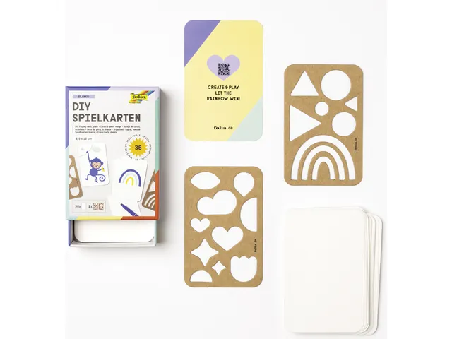 DIY Speelkaarten Folia Blanco 6.5x10cm pak 36 stuks