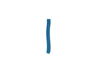 Haarnet CMT clip non-woven L 53cm detectie strip PP blauw 100 stuks - 5