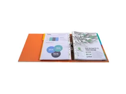 Ordner PP Prem'Touch A4maxi 80mm oranje