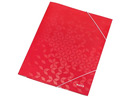 Elastomap Leitz WOW A4 3 kleppen rood