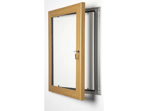 Posterlijst Seco A4 Perspex licht hout afsluitbaar