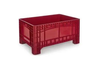 container met grote capaciteit,HxLxB 580x1200x800mm,354l,PE,rood - 2