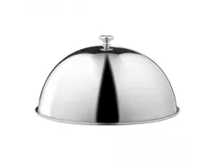 Cloche couvre-assiette Ø26cm inox avec bouton