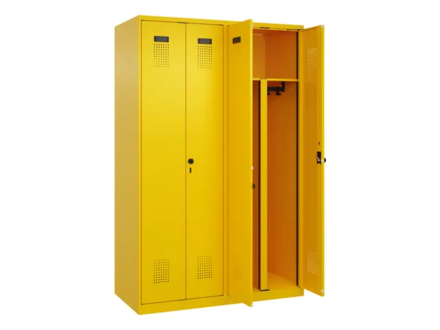 PBM-locker,HxBxD 1850x1200x500mm,4vak,vak B 300mm,draaigrendel