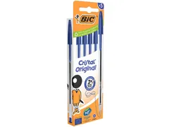 Cristal balpen medium blauw 5X