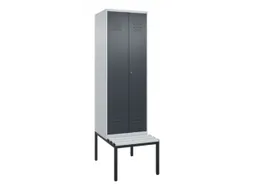 locker voor scheiding van kleding,HxBxD 2120x600x815mm,2vak
