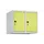 opzetkast,v. locker,2vak.,vak B 300mm,HxBxD 500x600x500mm,vleugeldeur