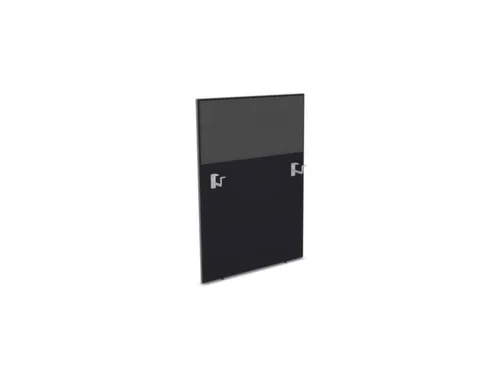 baliepaneel,v. bureau,aanbouw links,B 800mm,CC-zwart,BN8010-antraciet