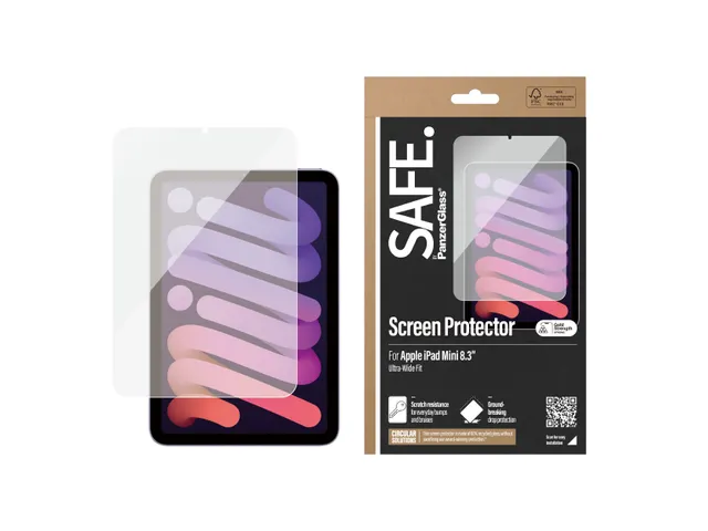 PanzerGlass SAFE. by Screen Protector iPad Mini 8.3'' (2021, 2024)