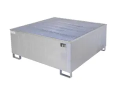 Opvangbak 2x 200l Opvangvol. 210l Pe-Element 363x 1212x 812mm Verzinkt