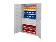 Ruime Bakkenkast 1950x1130x590mm 3laden 30 Magazijnbakken Geperf