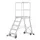 bordestrap,bordes H 1,94m,8treden,aluminium,wielen