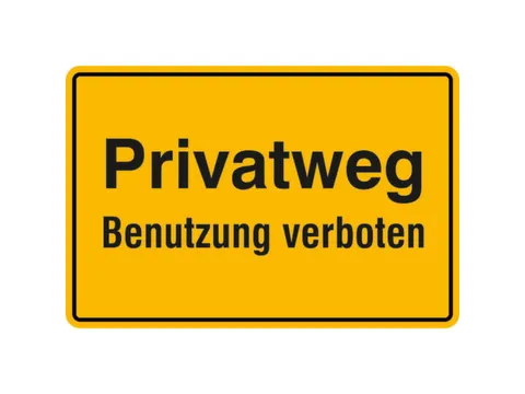 verbodsbord,Eigen weg - Gebruik verboden,aluminium gemerkt,gemoffeld