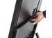 Chevalet numérique en A avec écran Samsung 43 inch aluminium noir