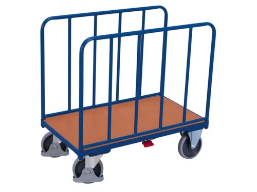 Platformwagen 500kg 1060x660mm 2 Staalbuis Wanden Ral 5010