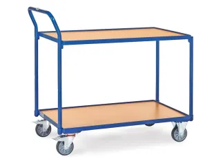 Lichte Tafelwagen 2742 300kg 2 Etages 1000x600mm Houten Plaat - 1