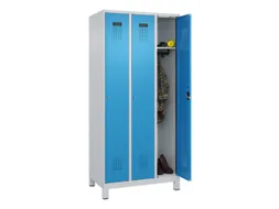 locker,HxBxD 1950x900x500mm,3vak,vak B 300mm,cil.-slot,voeten