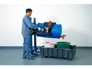 Verrijdbare Vatenheffer,Draagverm. 300Kg,Grijpsysteem M. Prismabekken - 4